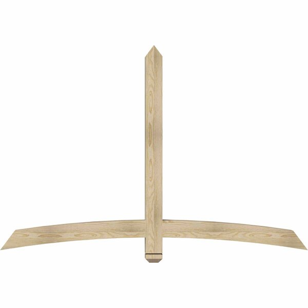 Ekena Millwork Bellingham Rough Sawn Timber Gable Bracket, Douglas Fir, 72"W x 48"H x 4"D x 4"F, 16/12 Pitch GBW072X48X0404BEL00RDF - main